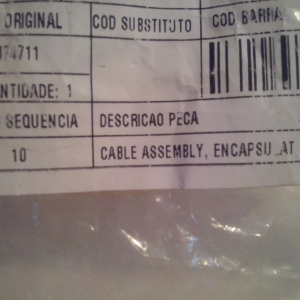 Cable assembly part number 183074711